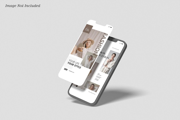 PSD mockup voor smartphonescherm