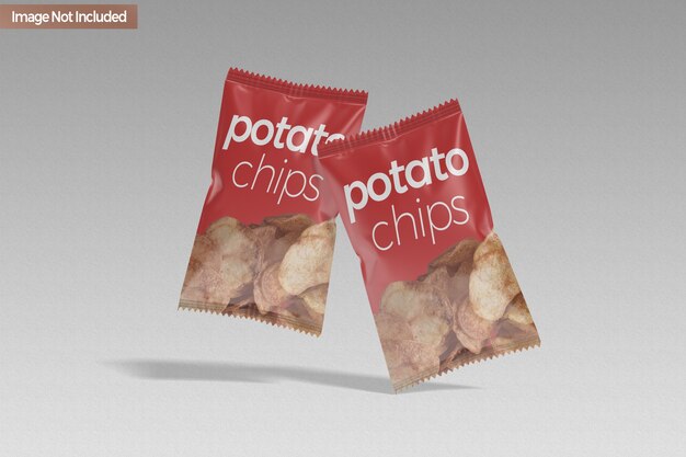 Mockup voor snackchips