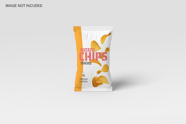 PSD mockup voor snackverpakking