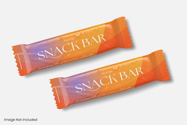 Mockup voor snackverpakking