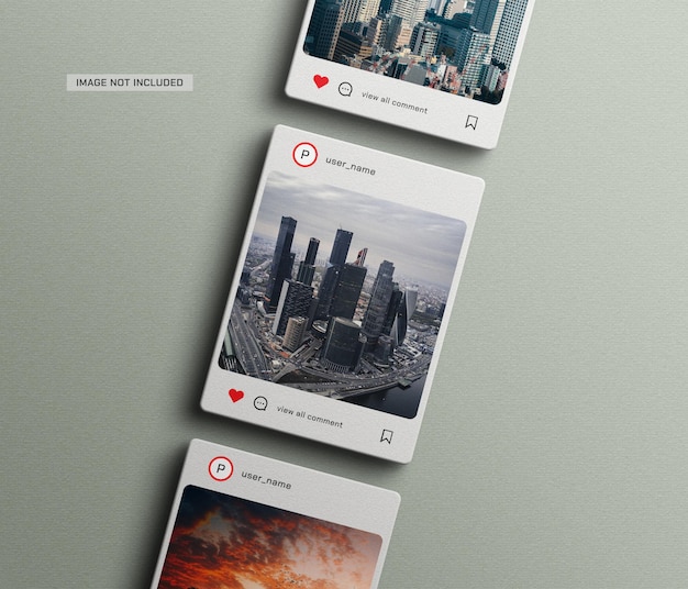 Mockup voor socila media-postsjabloon