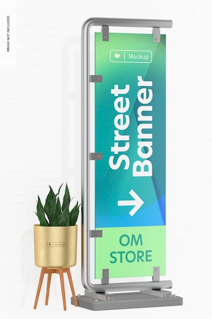 Mockup voor straatbanners