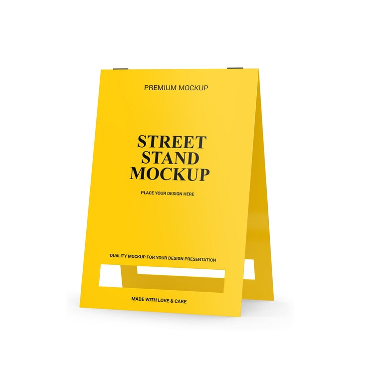 Mockup voor straatkraampjes