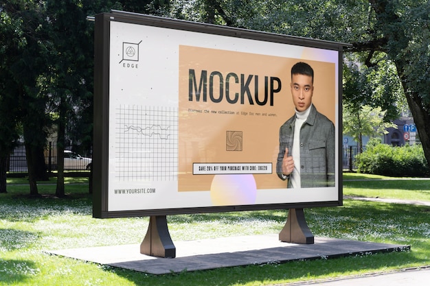 Mockup voor straatreclame