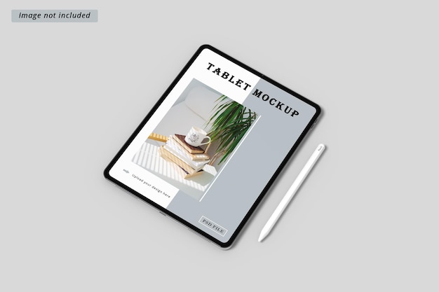 Mockup voor tabletscherm