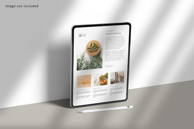 PSD mockup voor tabletscherm