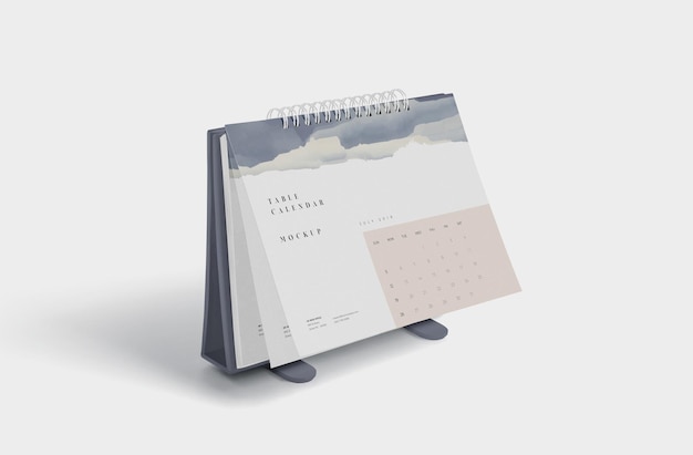 Mockup voor tafelkalender