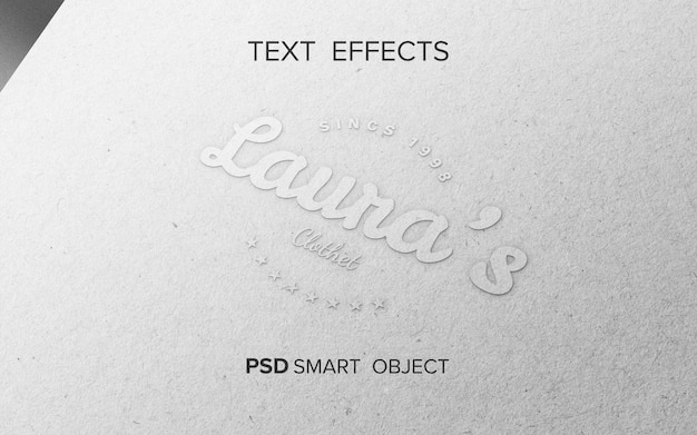 PSD mockup voor teksteffect