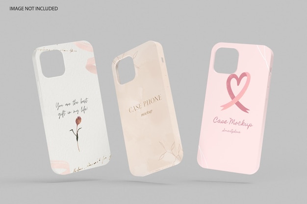 Mockup voor telefoonhoesjes