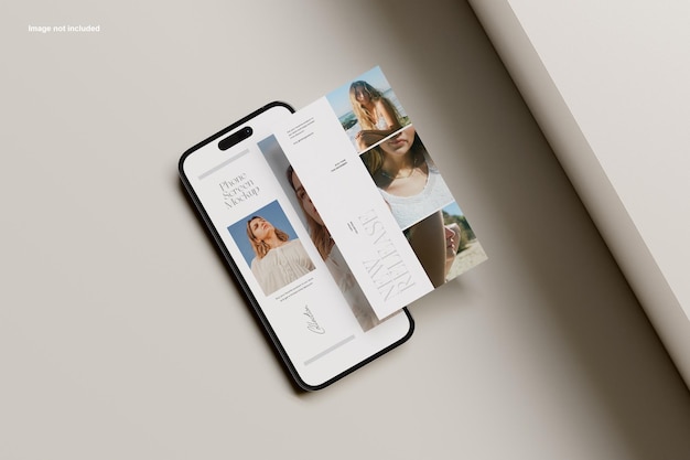 Mockup voor telefoonscherm