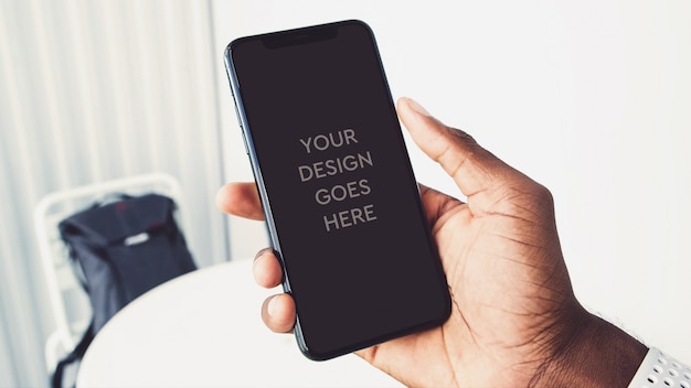 PSD mockup voor telefoonweergave