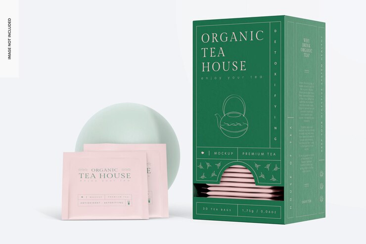 PSD mockup voor theedispenser