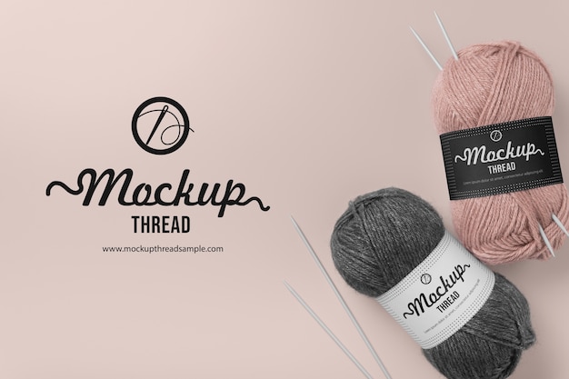 PSD mockup voor thread-branding