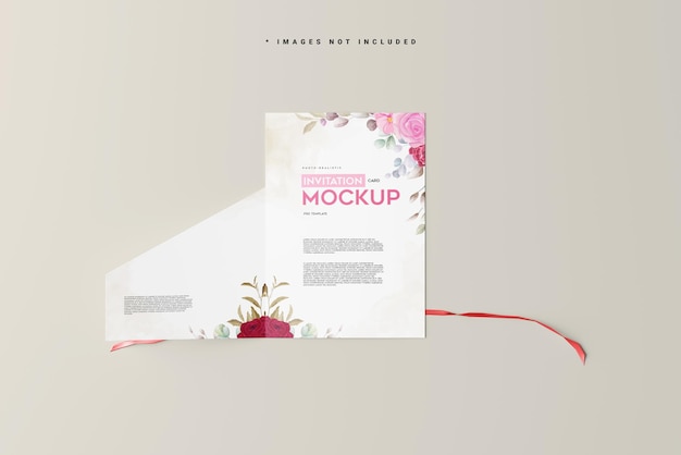Mockup voor uitnodigingsauto