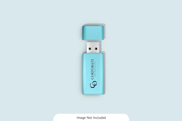 PSD mockup voor usb-flashstation