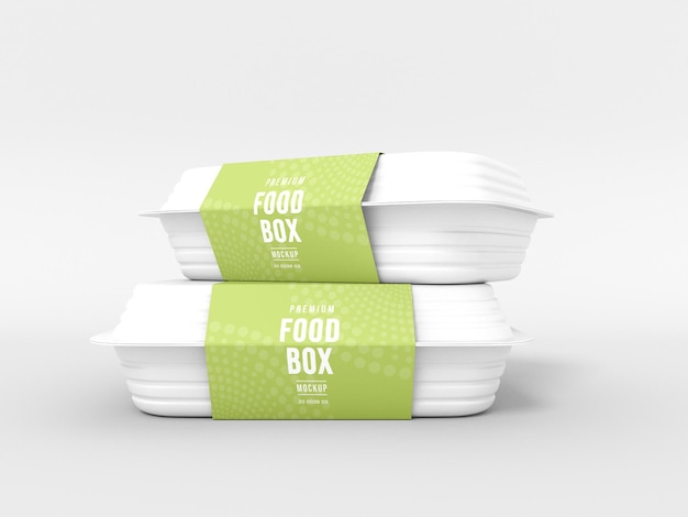 Mockup voor verpakking van voedselverpakkingen