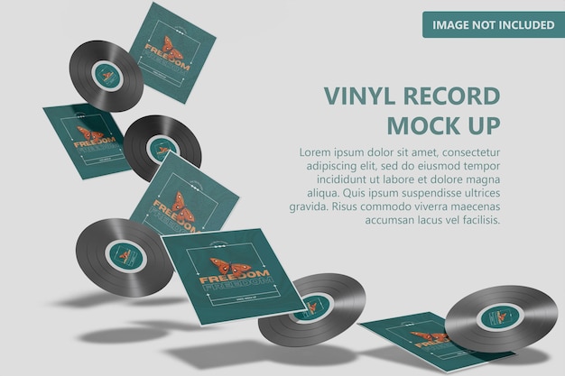 Mockup voor vinylplaten serie 5