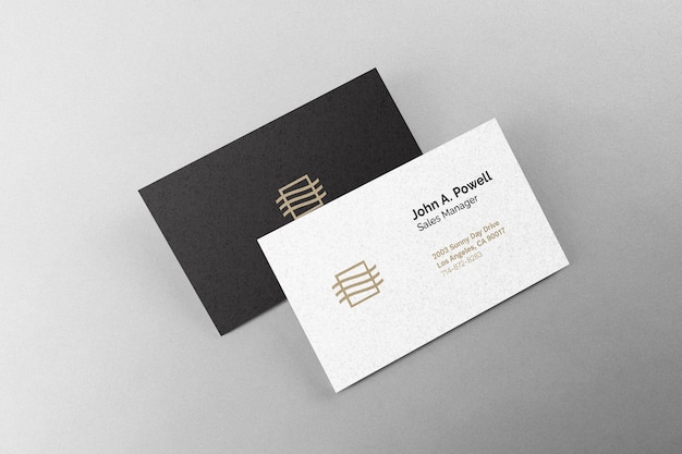 Mockup voor visitekaartjes