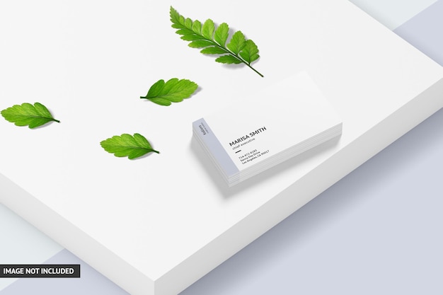 Mockup voor visitekaartjes