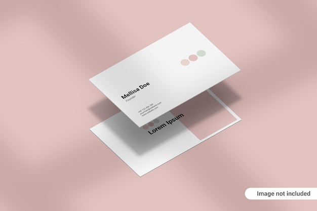 Mockup voor visitekaartjes