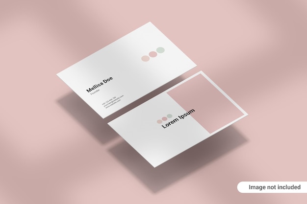 Mockup voor visitekaartjes