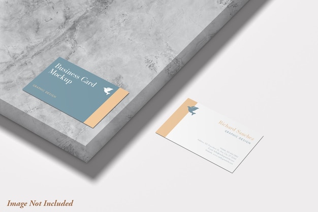 Mockup voor visitekaartjes