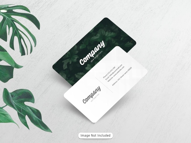 Mockup voor visitekaartjes