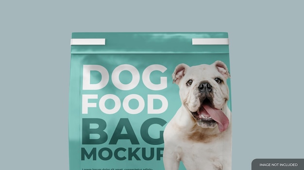 Mockup voor voedselzakken voor huisdieren