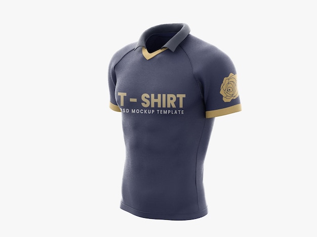 Mockup voor voetbalpoloshirt