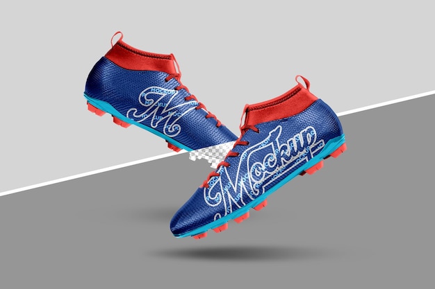 Mockup voor voetbalschoenen