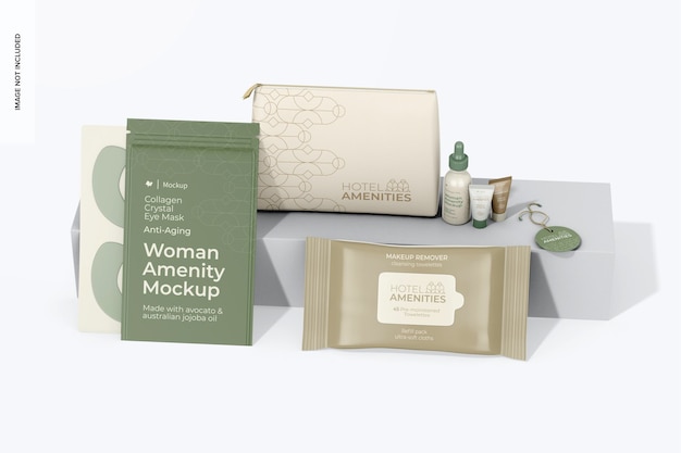 Mockup voor vrouwenvoorziening op podium