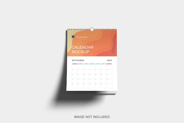 Mockup voor wandkalender