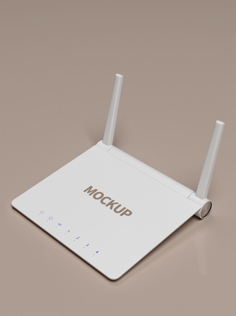 Mockup voor wifi-netwerkrouter