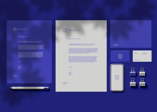 Mockup voor zakelijke briefpapier