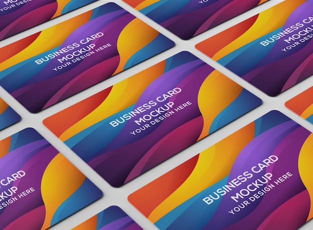 PSD mockup voor zakelijke creditcards