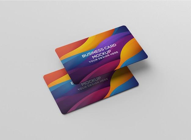 Mockup voor zakelijke creditcards