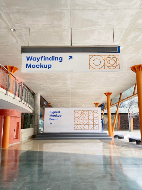 Промо-акция Mockup Wayfinding и рекламный щит