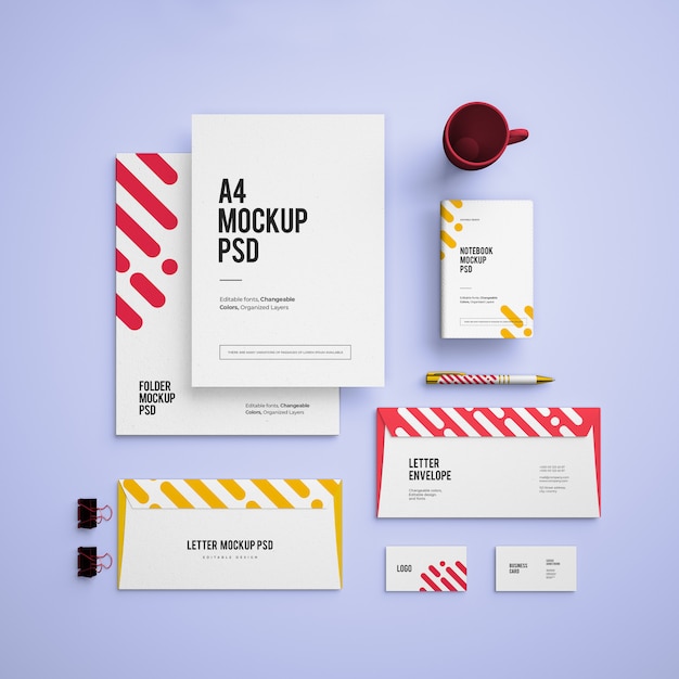 mockup with business cards