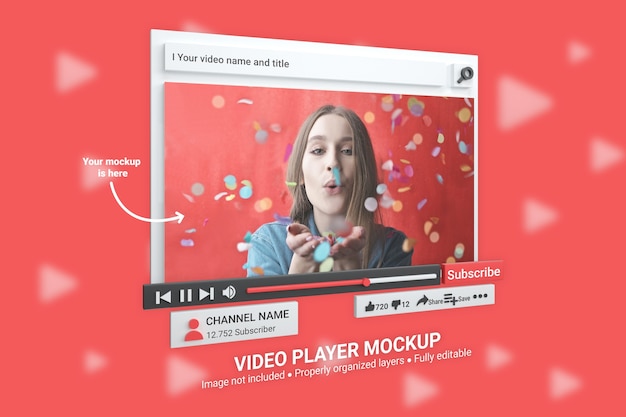 Mockup Youtube Video Player