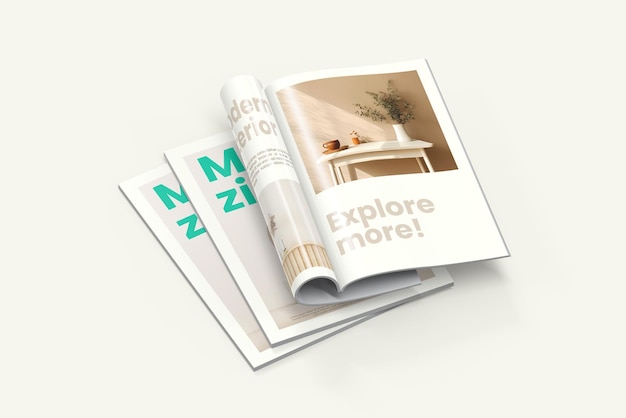 Mockup z czasopisma
