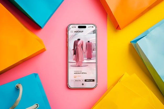 Mockup zakupów internetowych w meta-przedsiębiorstwie detalicznym