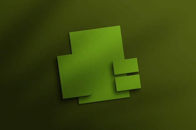 Mockup zestawu marek papieru biurowego Desing Psd