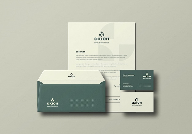 Mockup zestawu papierniczego