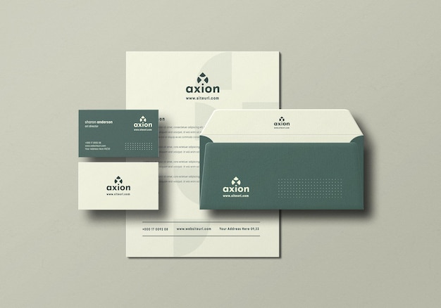 Mockup zestawu papierniczego
