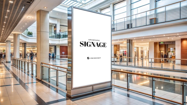 Mockup znaków PSD Mall
