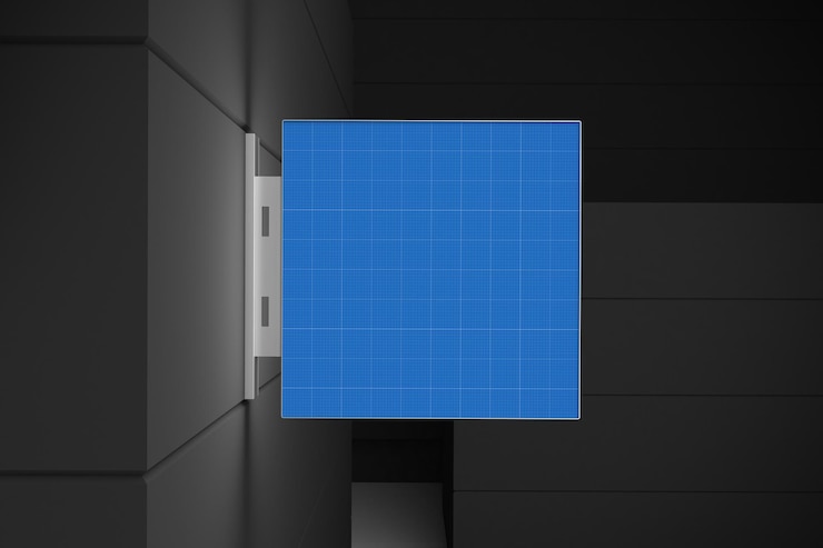 PSD mockup znaku