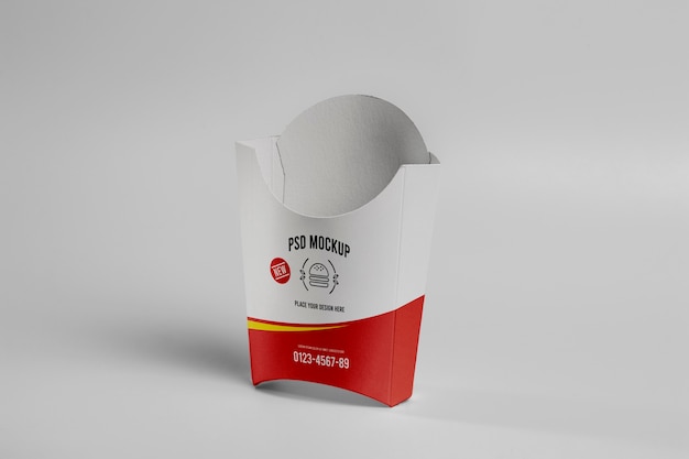 PSD mockupontwerp voor fastfood-branding