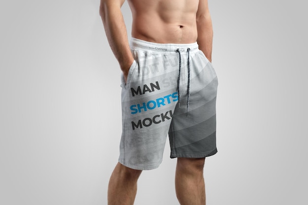 Mockups Athletic Shorts voor heren