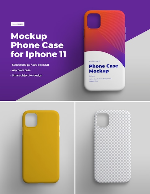 Custodia mockup per smartphone