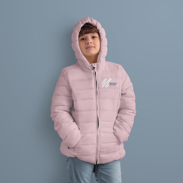 PSD mockups of a kids jacket